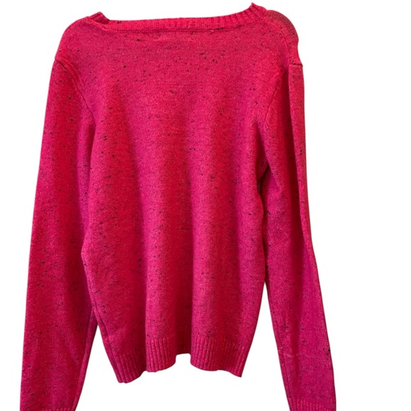 Pink Novelty Sweater with Penguin Design Size Medium - Picture 4 of 4